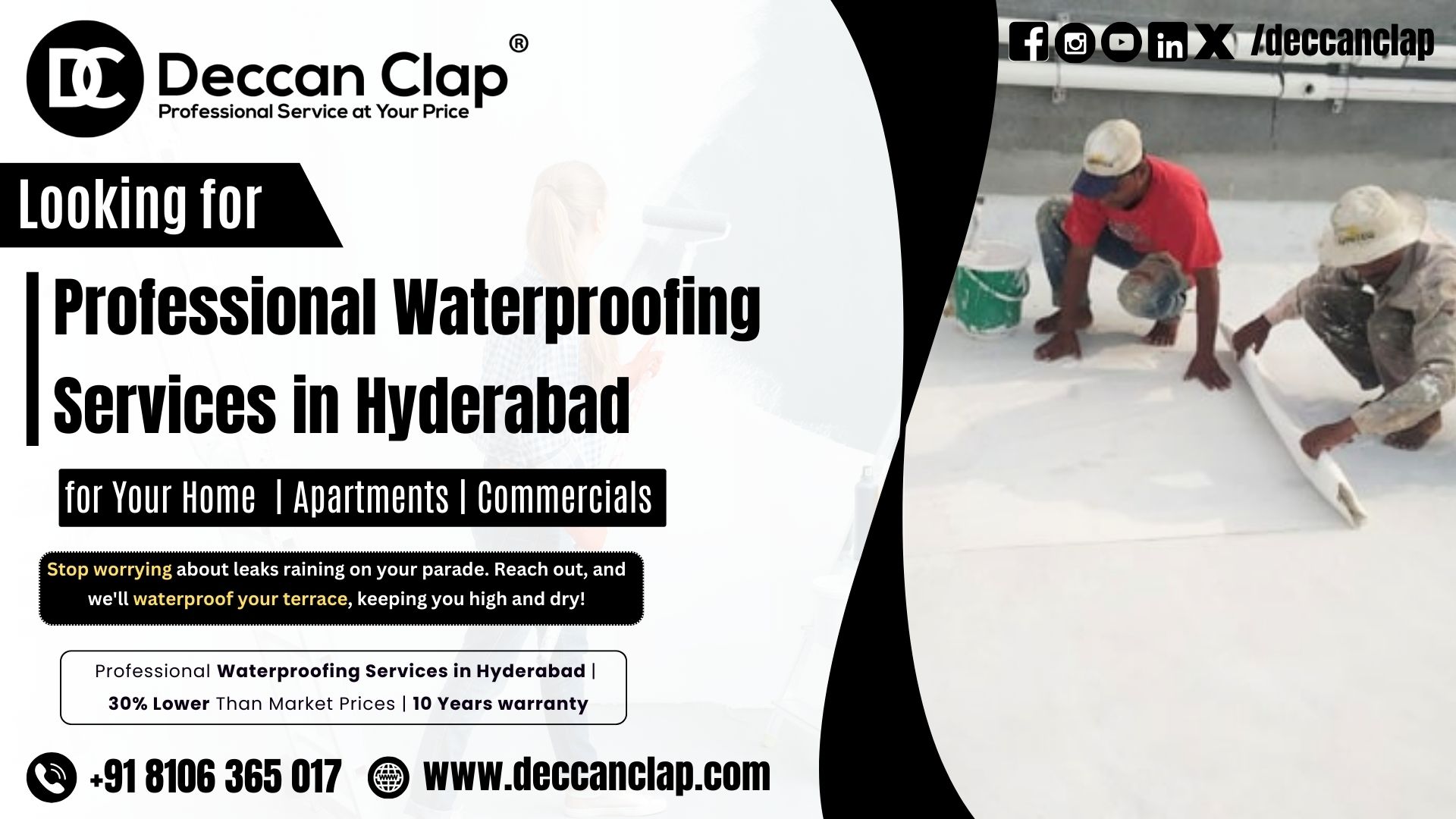 Professional Waterproofing Services in Hyderabad