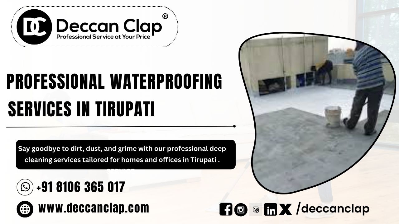 Professional waterproofing services in Tirupati