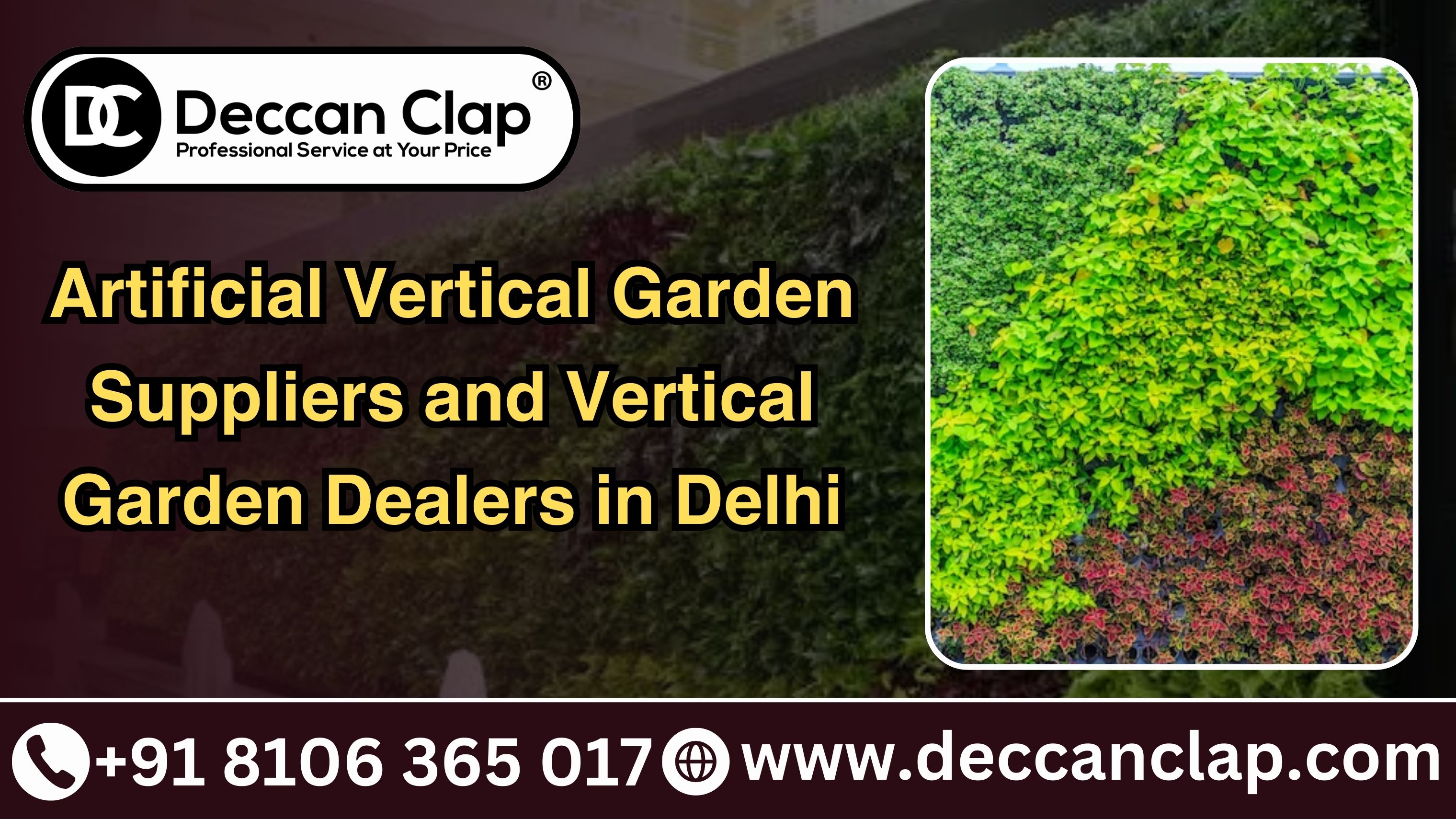 Vertical Garden Suppliers and Vertical Garden Dealers in Delhi